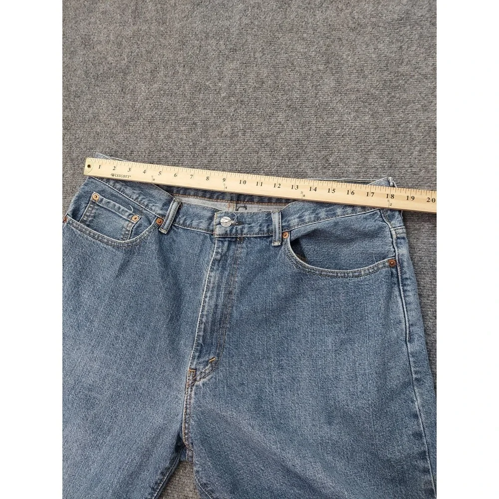 Levis 550 Denim Shorts Mens 36 (40)  Blue Jorts Bermuda Work  Medium Wash Cotton